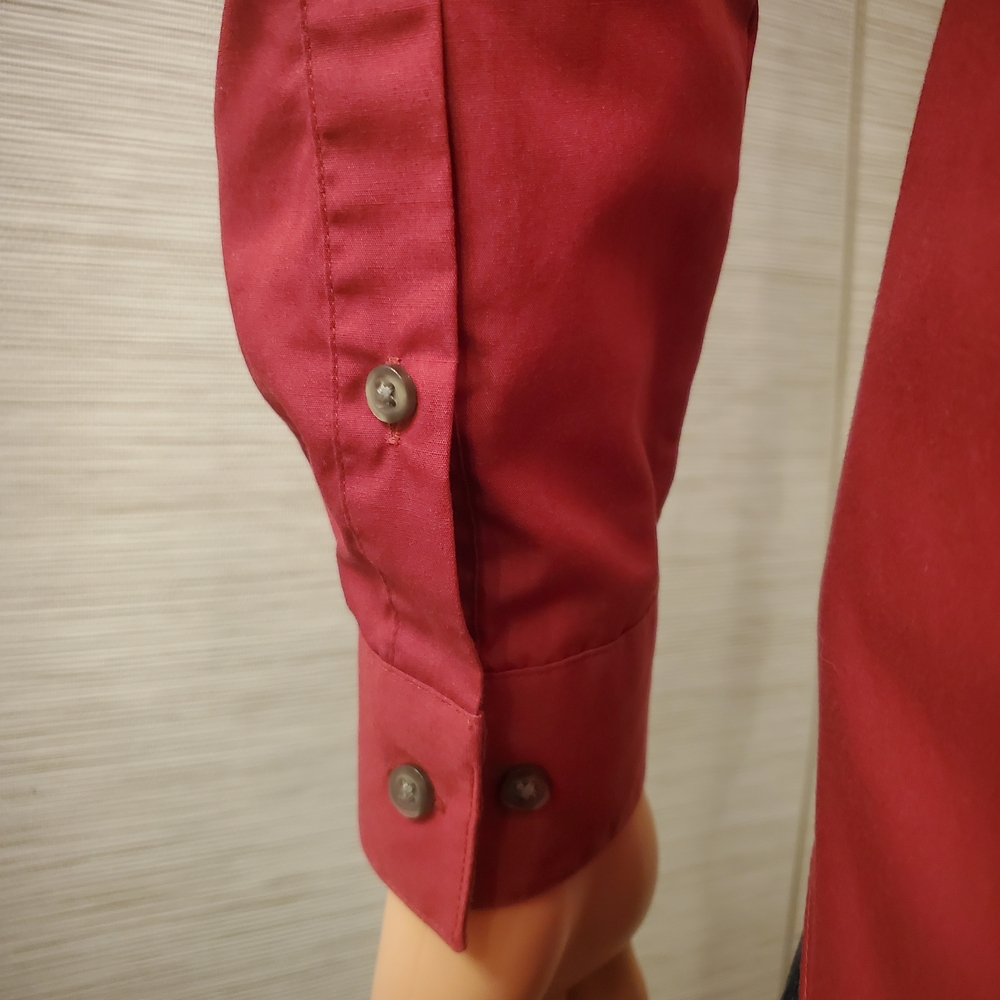 Van Heusen Men's Red Slim Fit Shirt - Picture 4 of 5